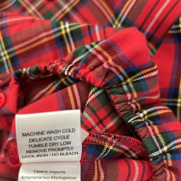 Edgehill Collection Baby Boys Short Sleeve Velvet Collar Plaid Bubble - Picture 8 of 10